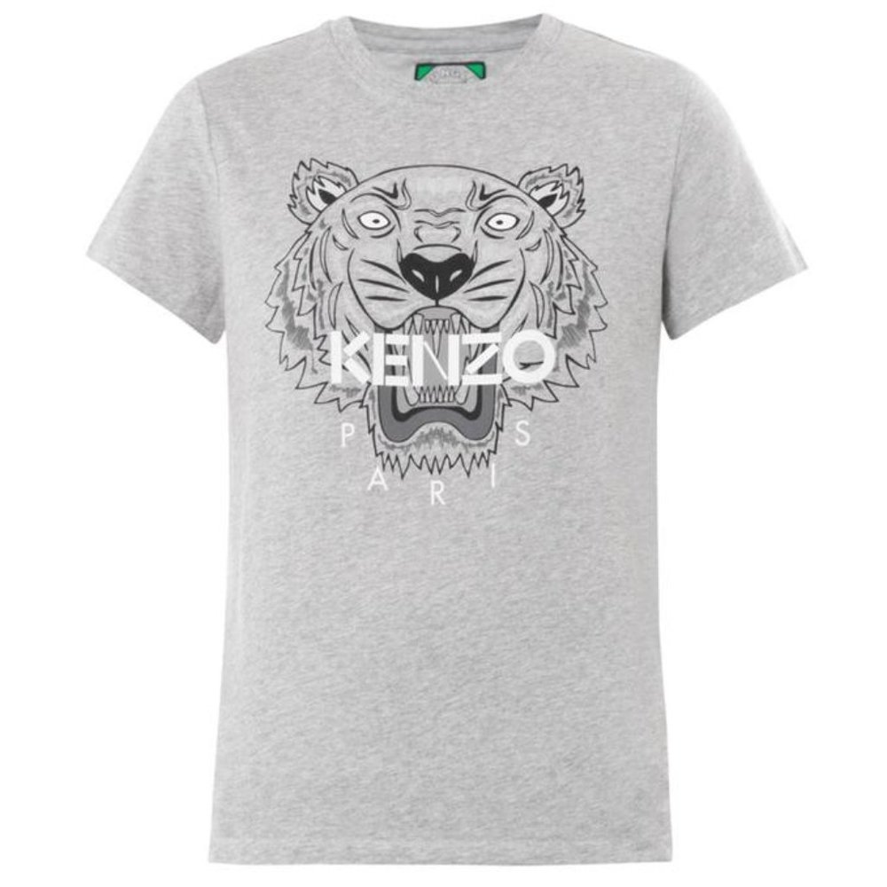 KENZO Tiger t Shirt Gray Silver L
